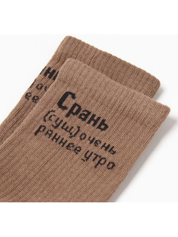 Носки мужские, цвет карамель, размер 25-27