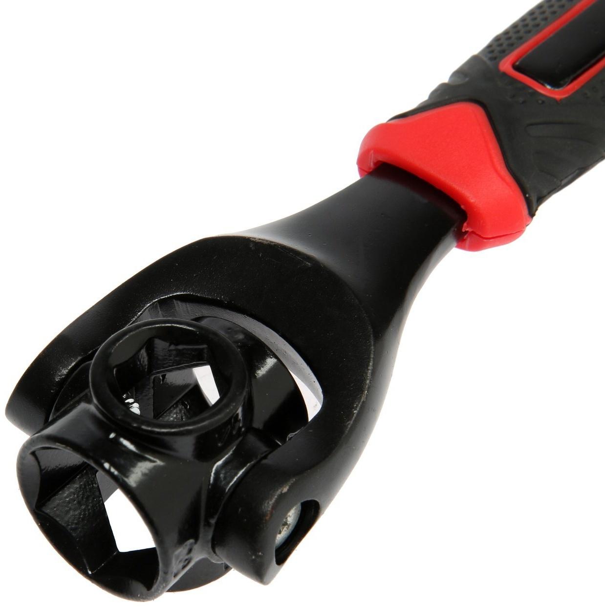 Универсальный ключ ТУНДРА, 45 сталь, 2К рукоятка, 8-10-12-13-14-17-19-22 мм