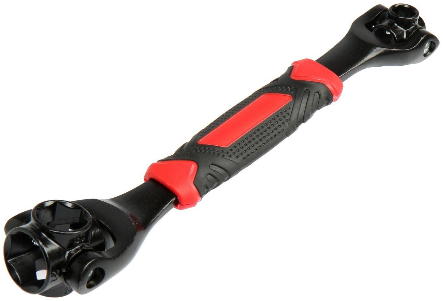 Универсальный ключ ТУНДРА, 45 сталь, 2К рукоятка, 8-10-12-13-14-17-19-22 мм