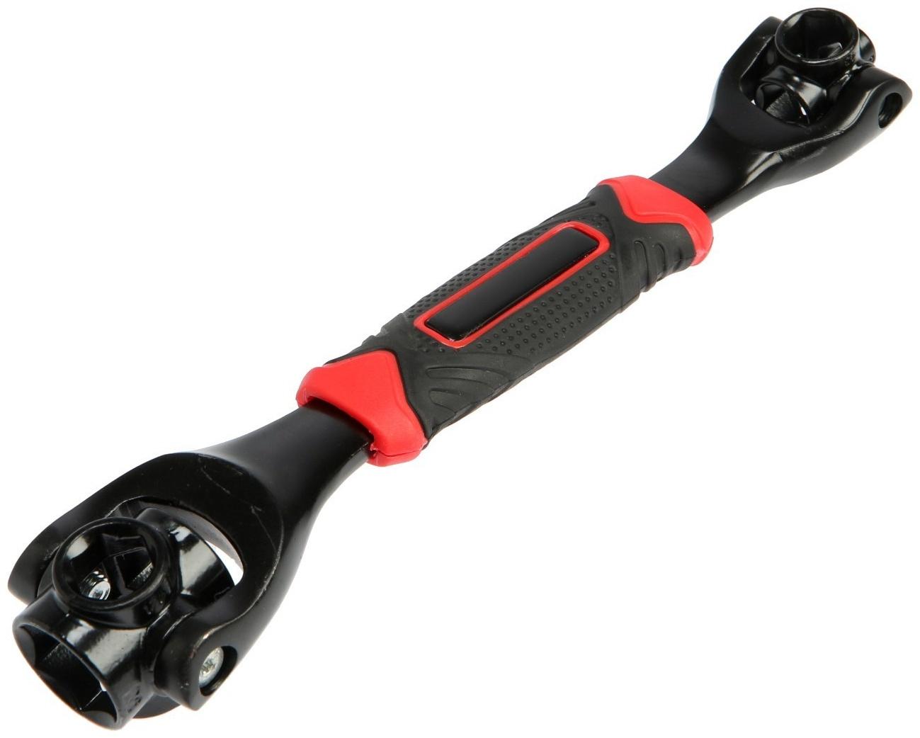 Универсальный ключ ТУНДРА, 45 сталь, 2К рукоятка, 8-10-12-13-14-17-19-22 мм