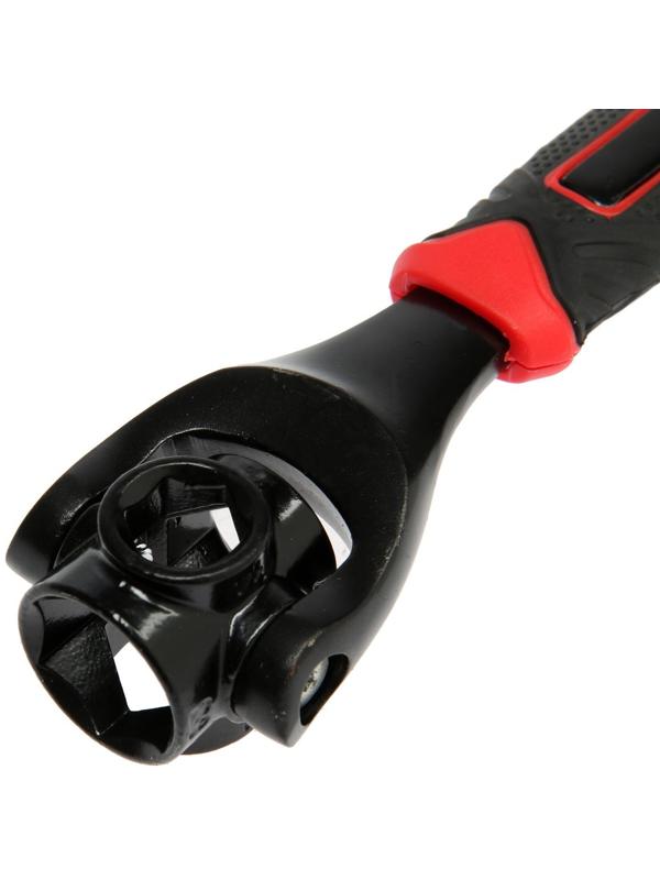 Универсальный ключ ТУНДРА, 45 сталь, 2К рукоятка, 8-10-12-13-14-17-19-22 мм