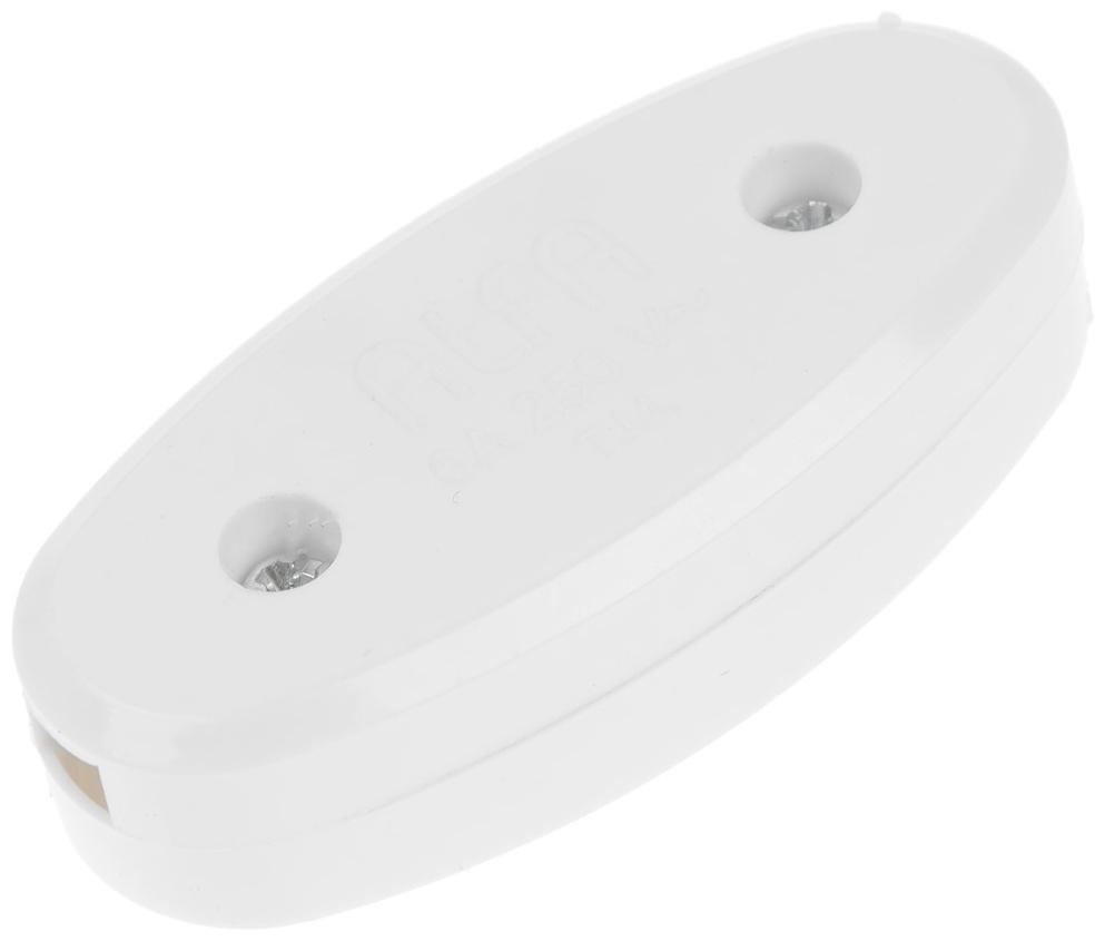 Выключатель на шнур 6 А, 250 В, белый, 1шт.