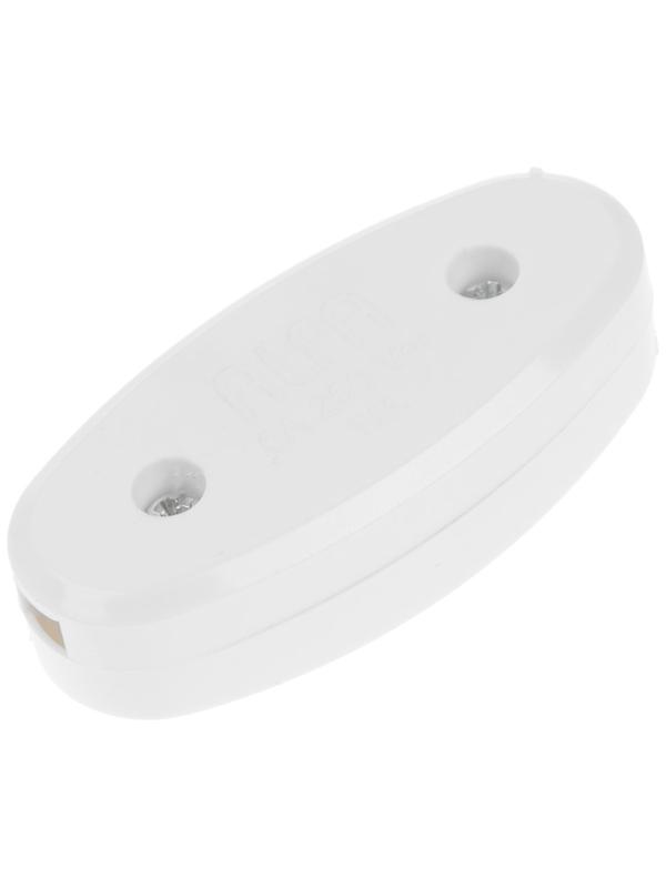 Выключатель на шнур 6 А, 250 В, белый, 1шт.