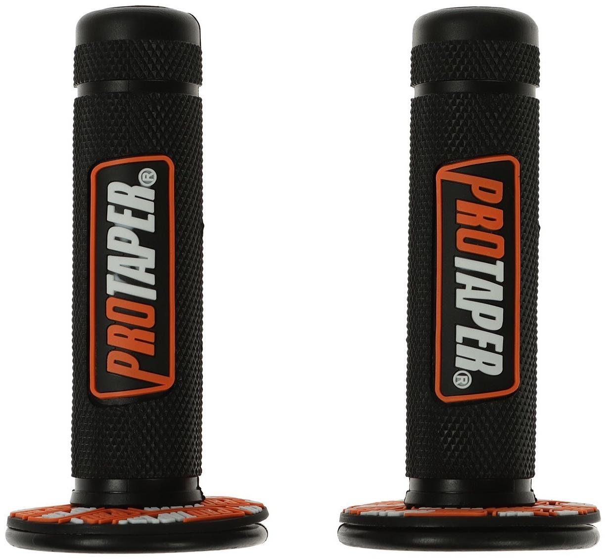 Грипсы универсальные, противоскользящие 24×120 мм, набор 2 шт, оранжевые