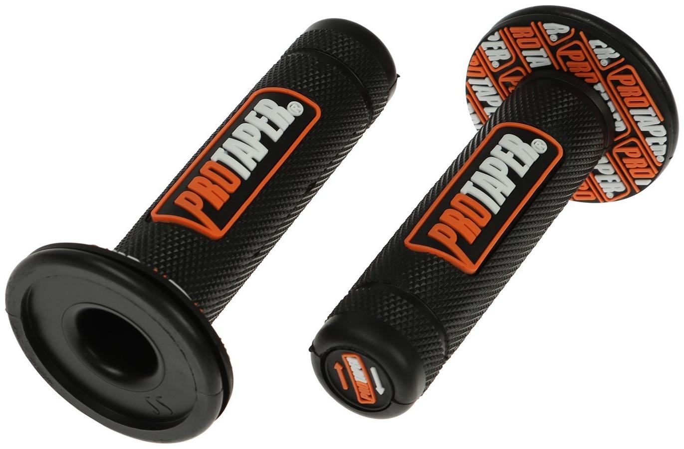 Грипсы универсальные, противоскользящие 24×120 мм, набор 2 шт, оранжевые
