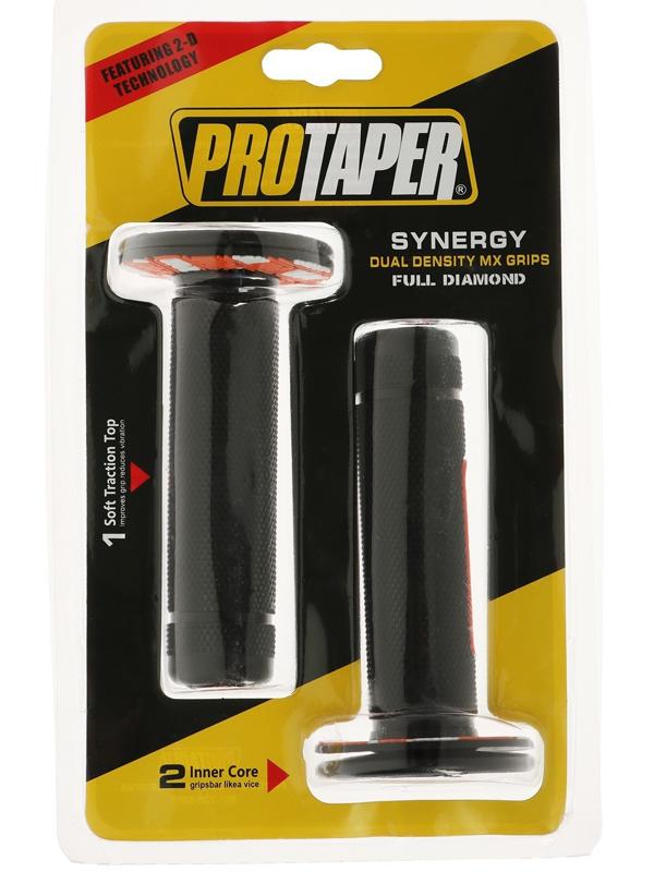 Грипсы универсальные, противоскользящие 24×120 мм, набор 2 шт, оранжевые