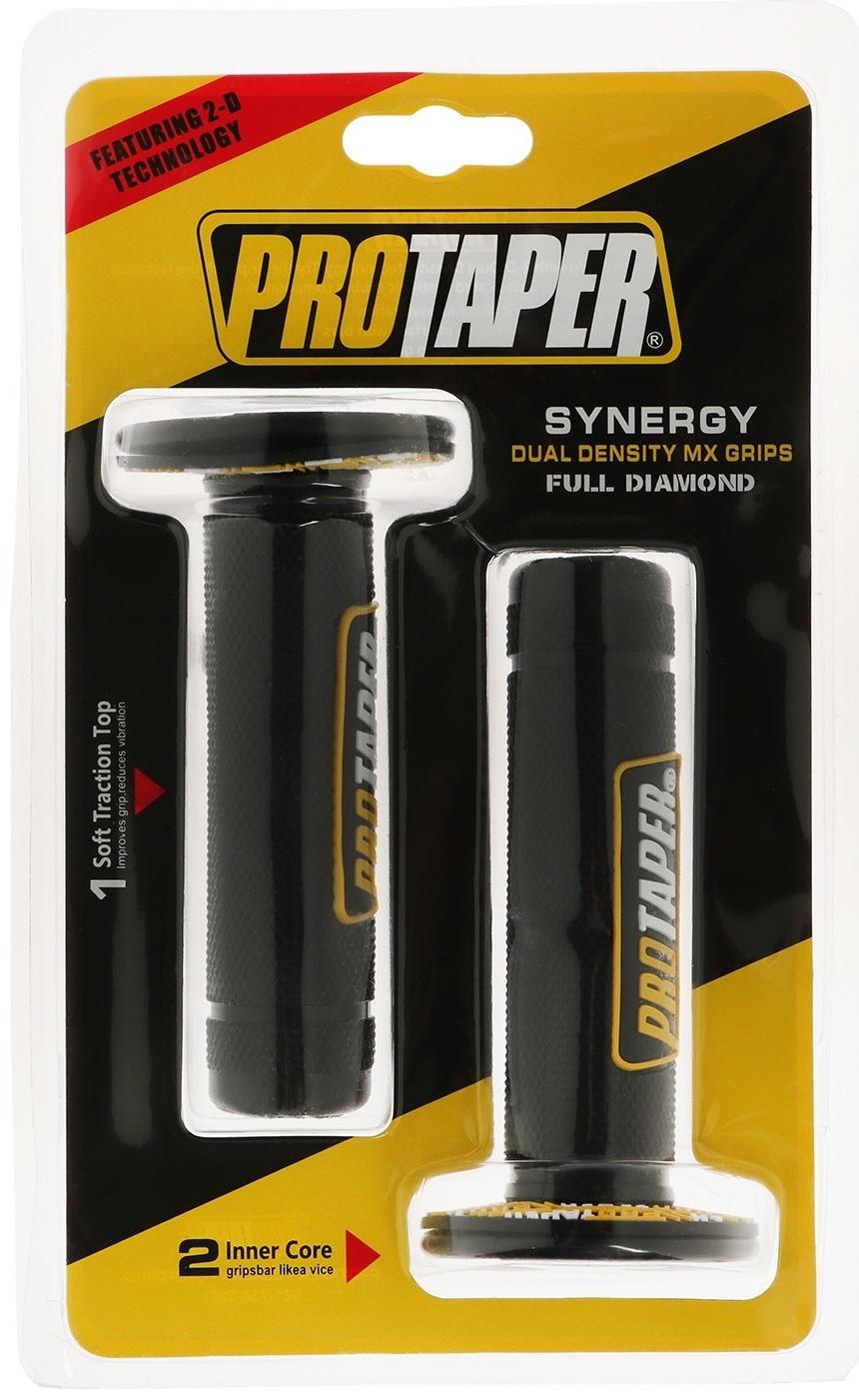 Грипсы универсальные, противоскользящие 24×120 мм, набор 2 шт, желтые