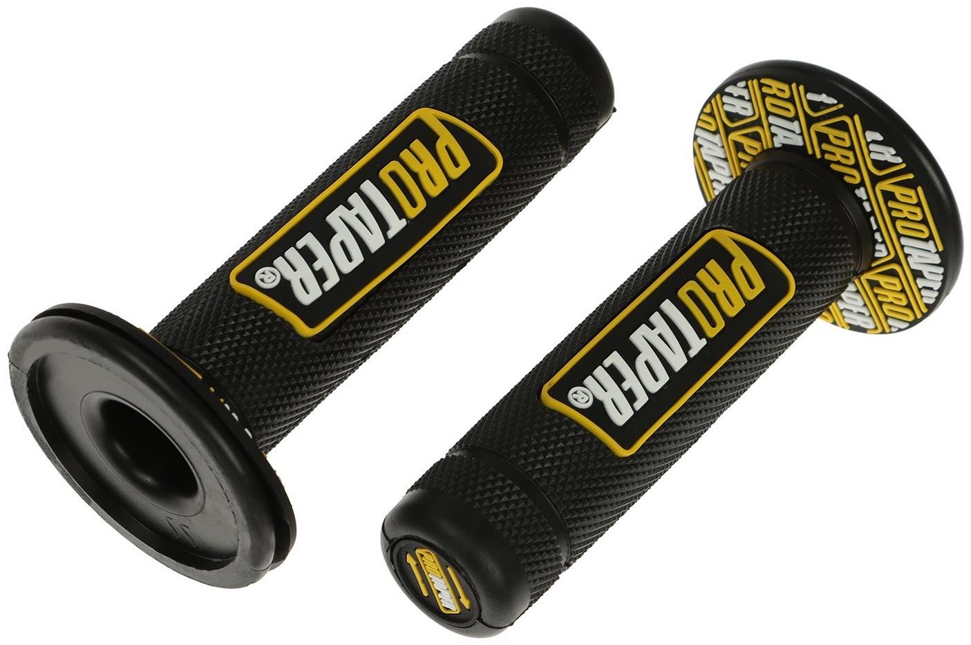 Грипсы универсальные, противоскользящие 24×120 мм, набор 2 шт, желтые