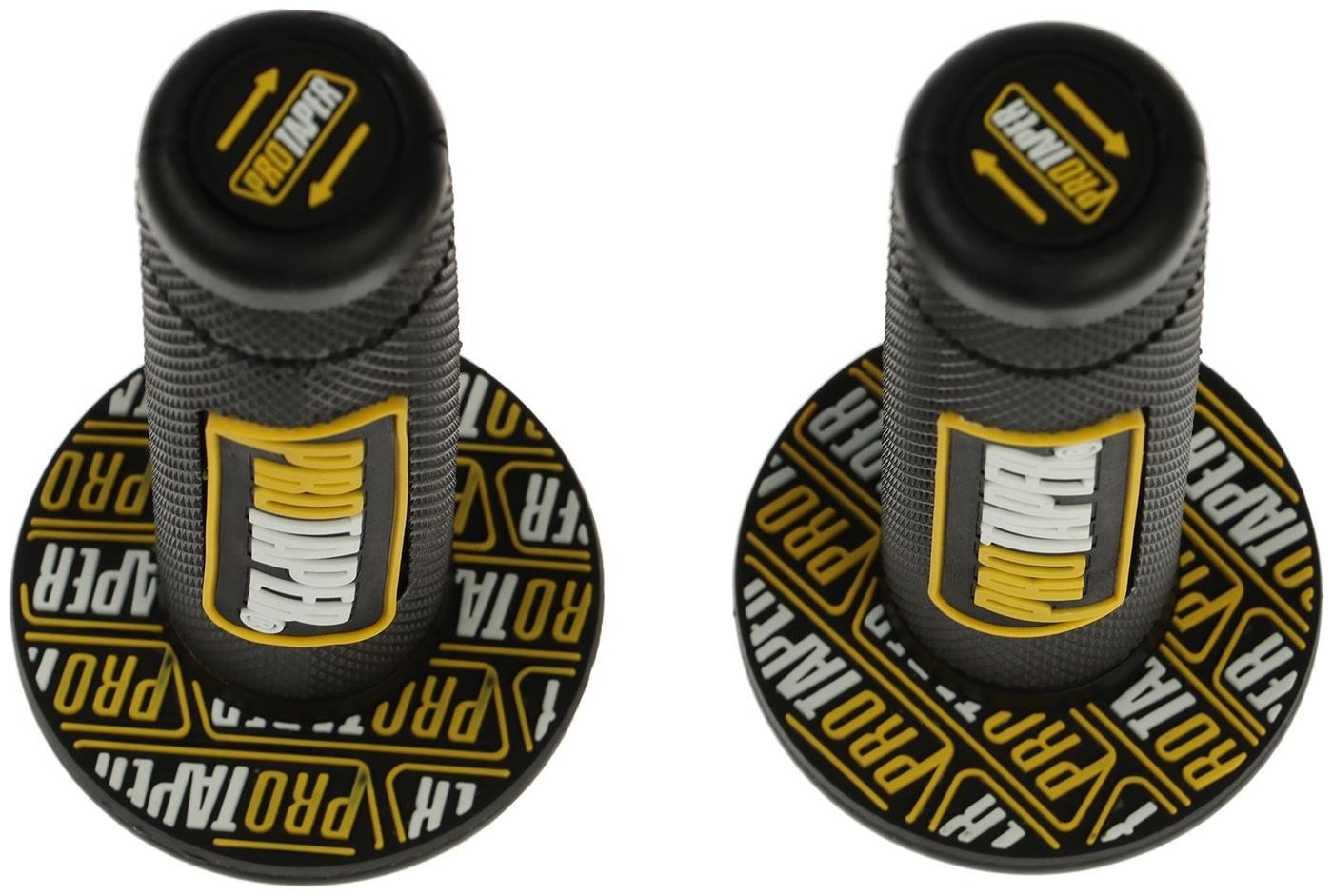 Грипсы универсальные, противоскользящие 24×120 мм, набор 2 шт, желтые