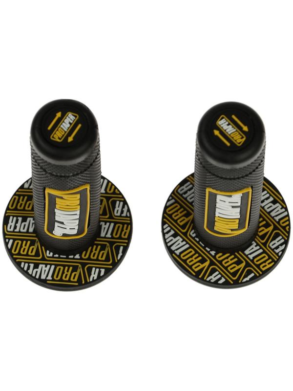 Грипсы универсальные, противоскользящие 24×120 мм, набор 2 шт, желтые