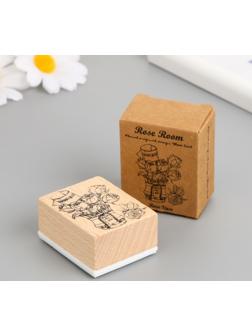 Печать дерево, резина 