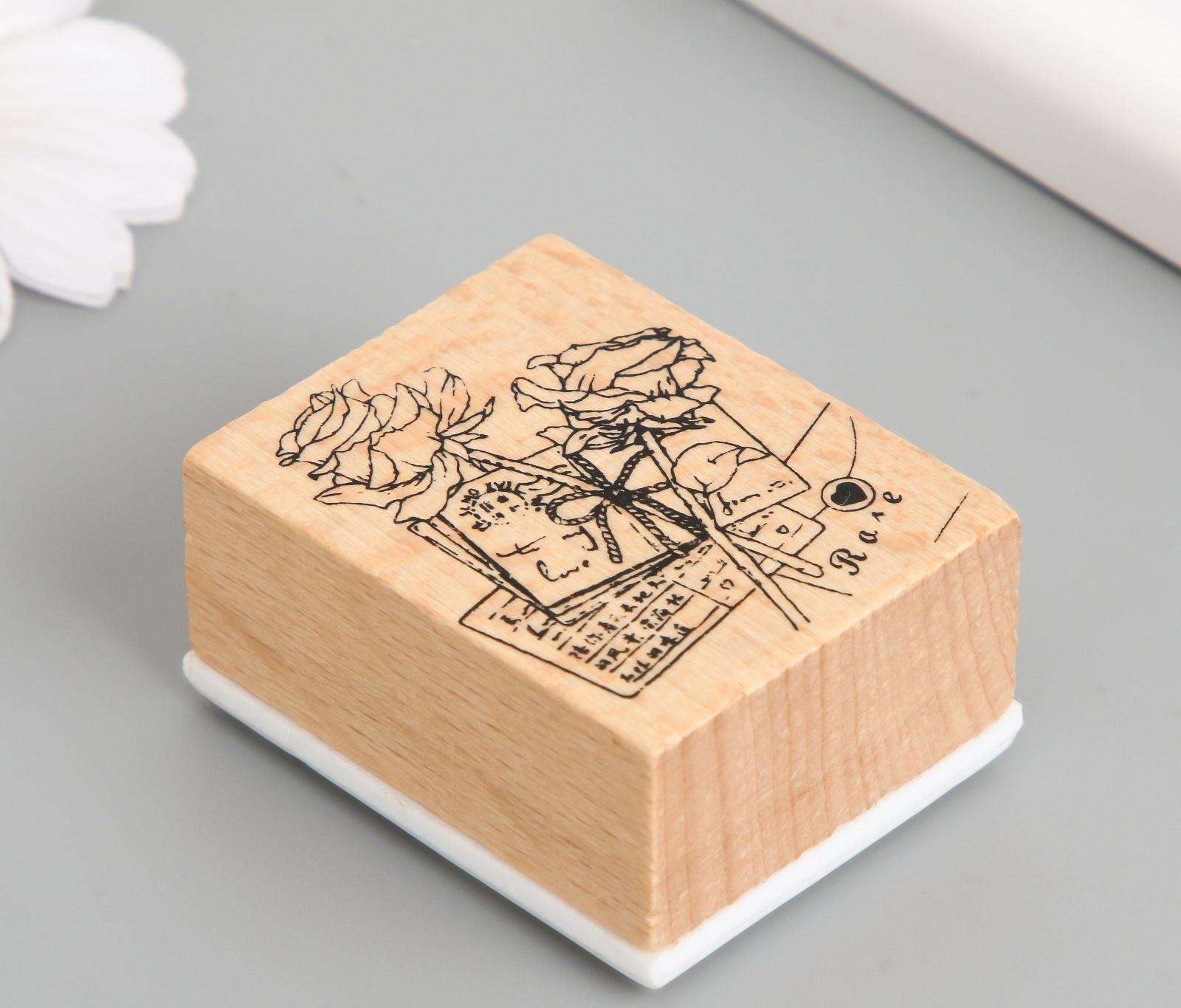 Печать дерево, резина 