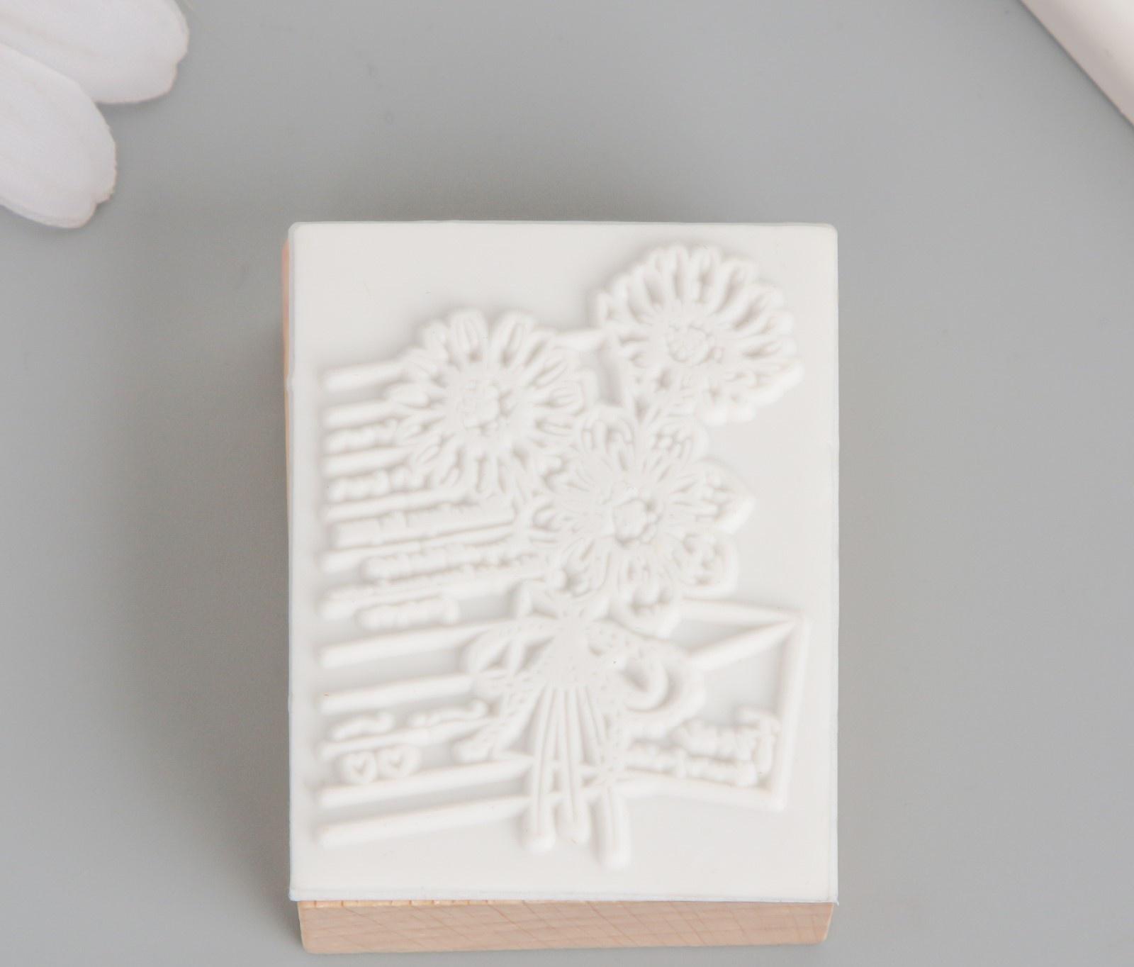 Печать дерево, резина 