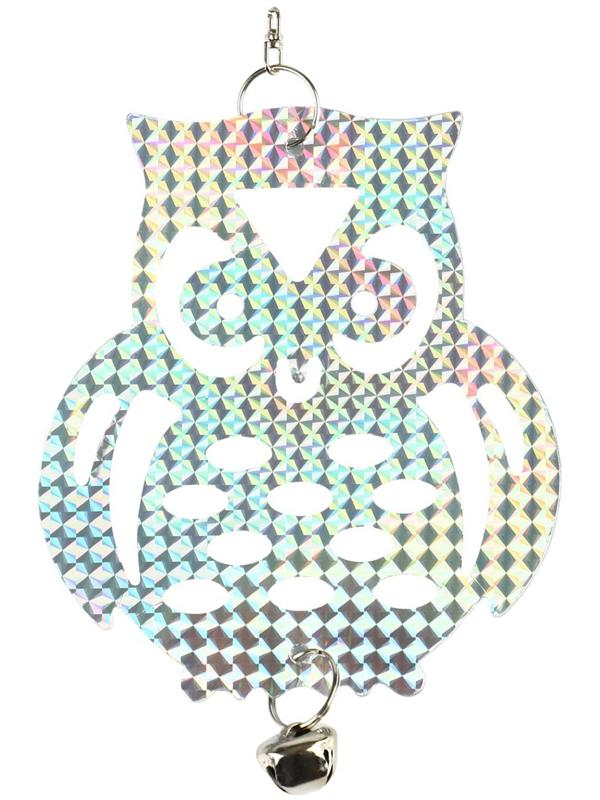 Отпугиватель для птиц, светоотражающий, «Три совы с колокольчиком», Greengo