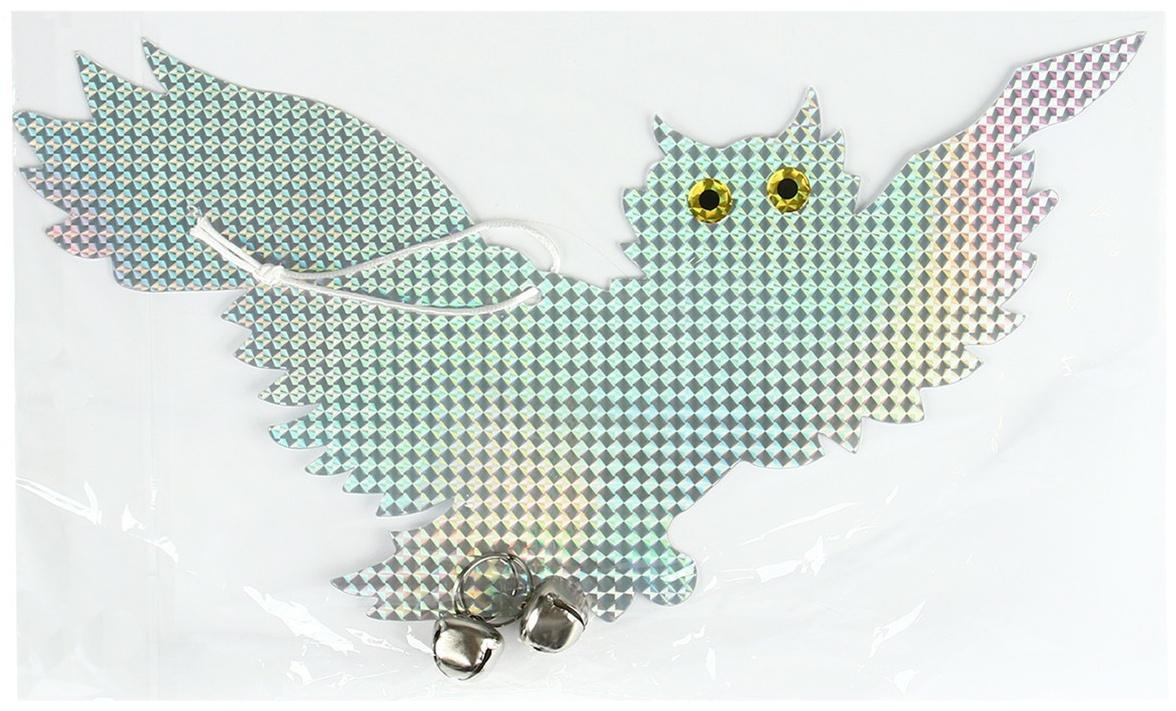 Отпугиватель для птиц, светоотражающий, «Сова с колокольчиком», Greengo