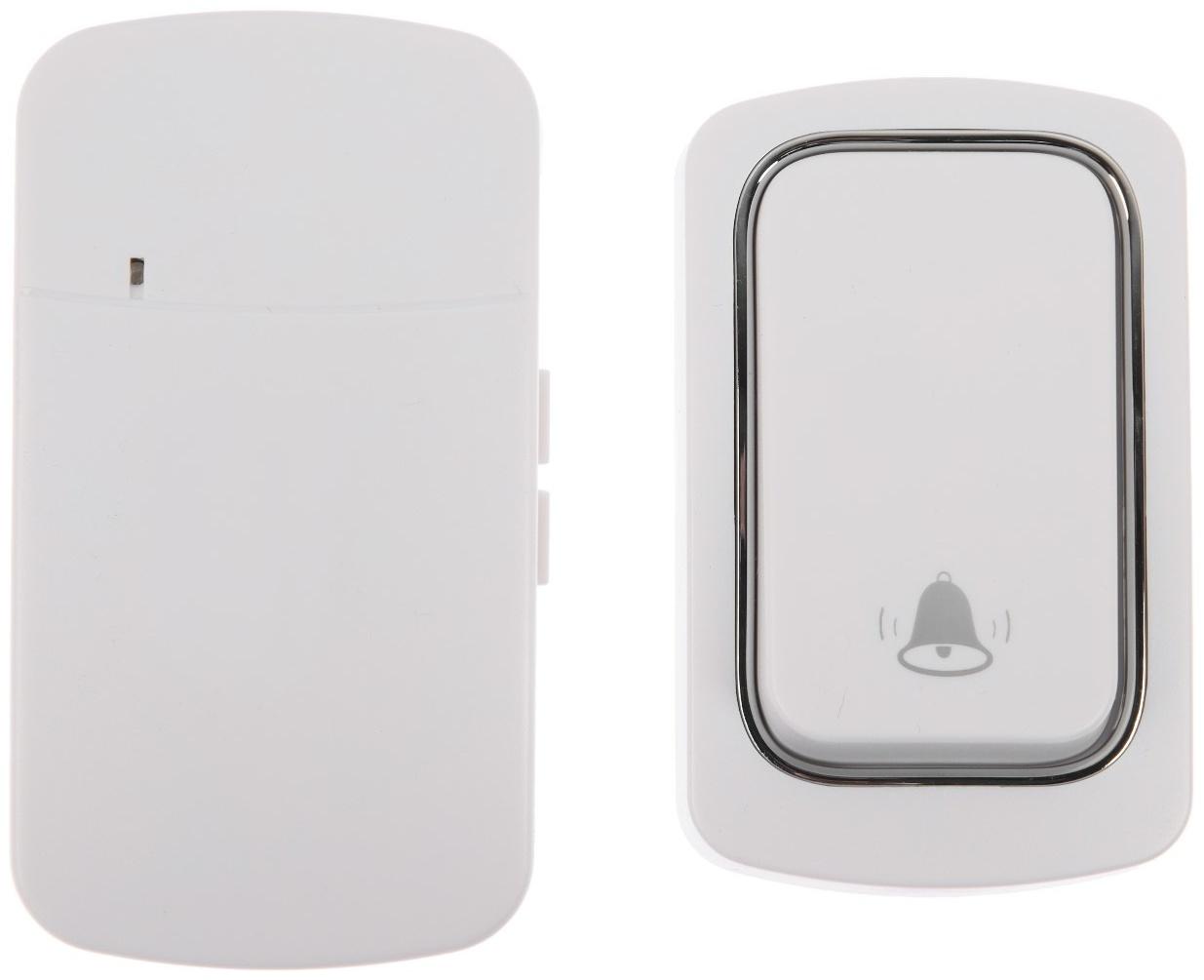 Звонок Luazon LZDV-09, беспроводной, от сети,  без батареек, белый