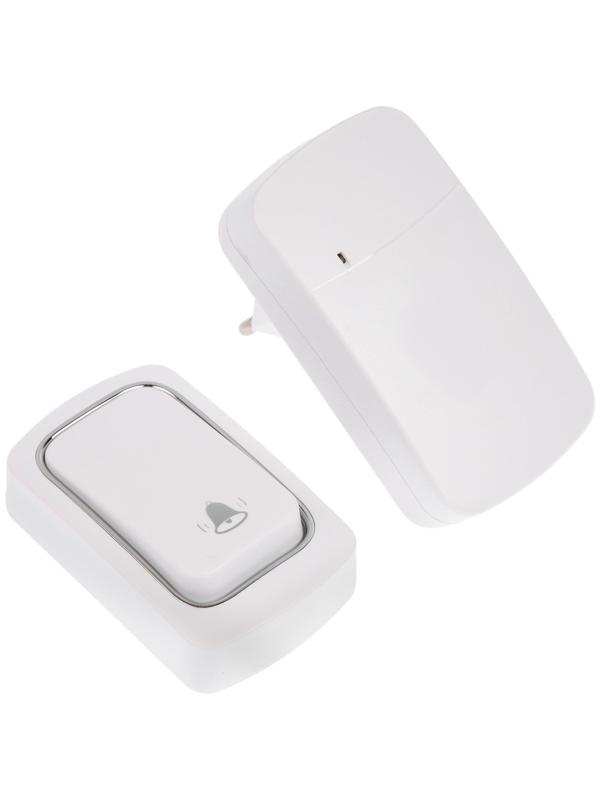 Звонок Luazon LZDV-09, беспроводной, от сети,  без батареек, белый