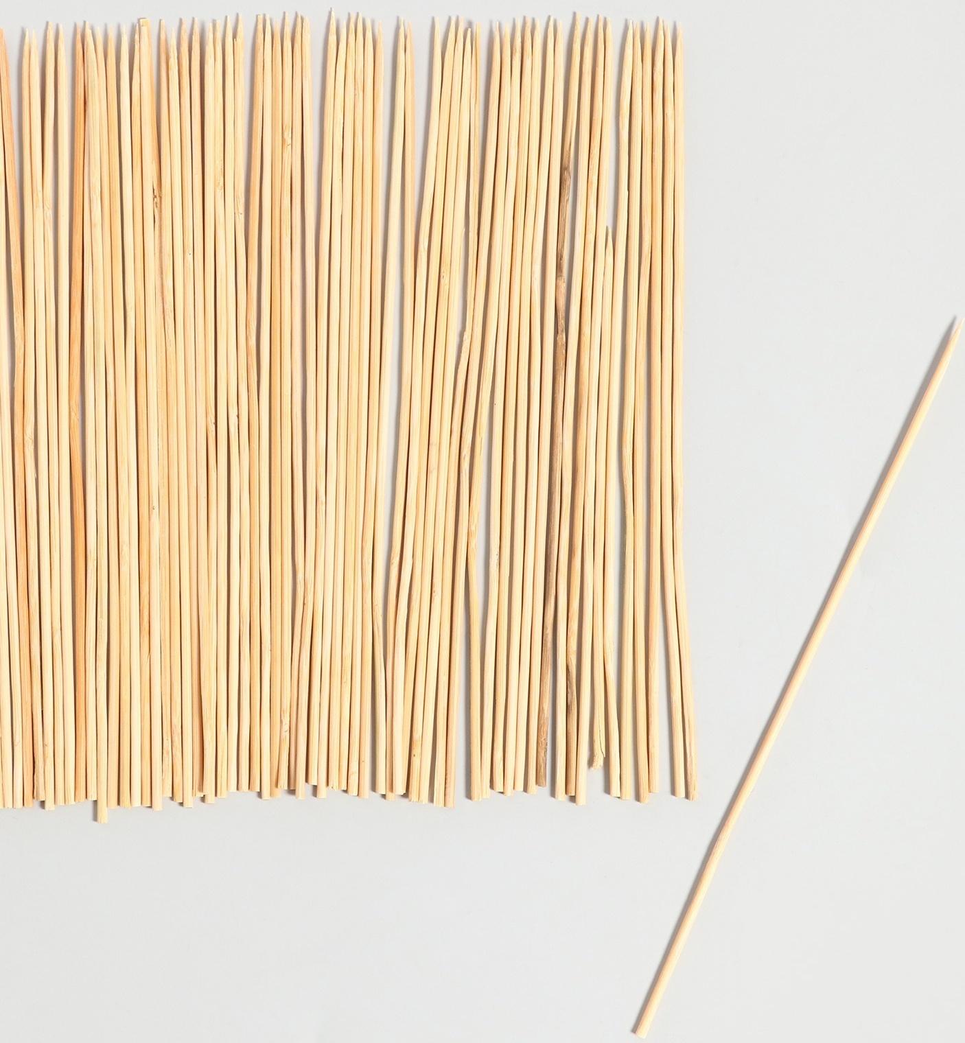 Набор деревянных палочек для декора 100 шт 1х9х20 см