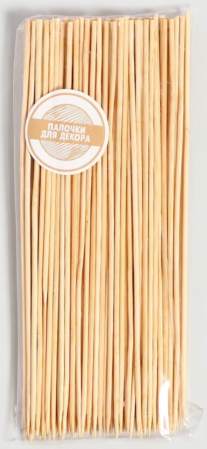 Набор деревянных палочек для декора 100 шт 1х9х20 см