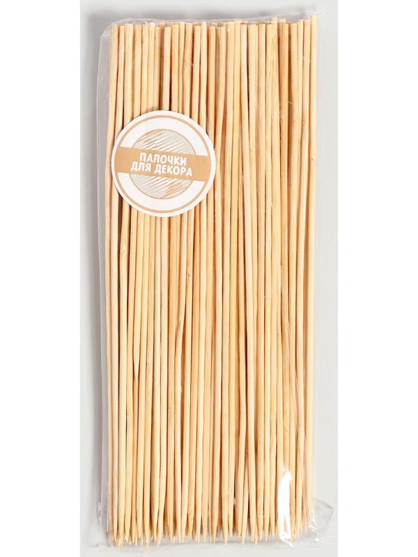 Набор деревянных палочек для декора 100 шт 1х9х20 см