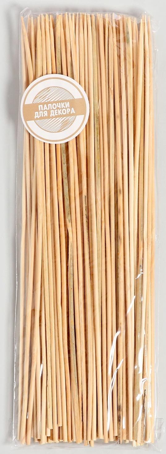 Набор деревянных палочек для декора 100 шт 1х9х25 см