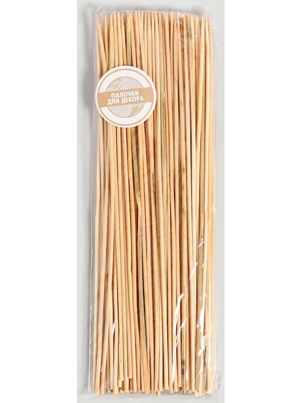 Набор деревянных палочек для декора 100 шт 1х9х25 см