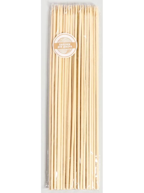 Набор деревянных палочек для декора 50 шт 2х9х30 см