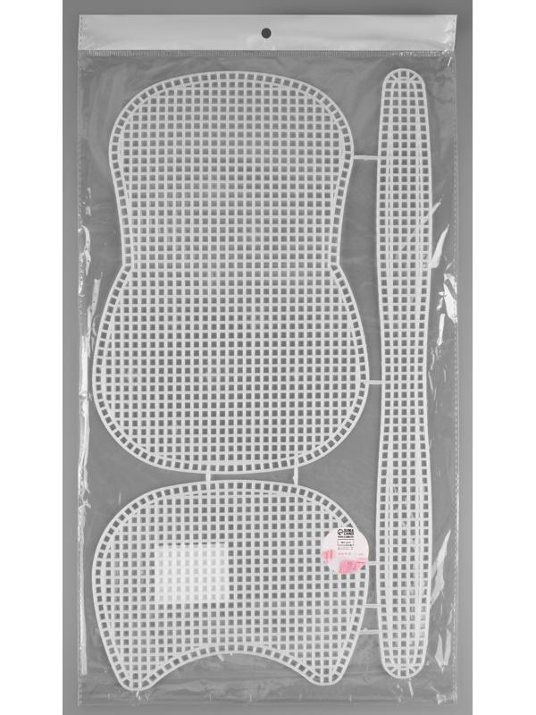 Канва-основа для вышивания сумки, пластиковая, 42 × 24 см, цвет белый