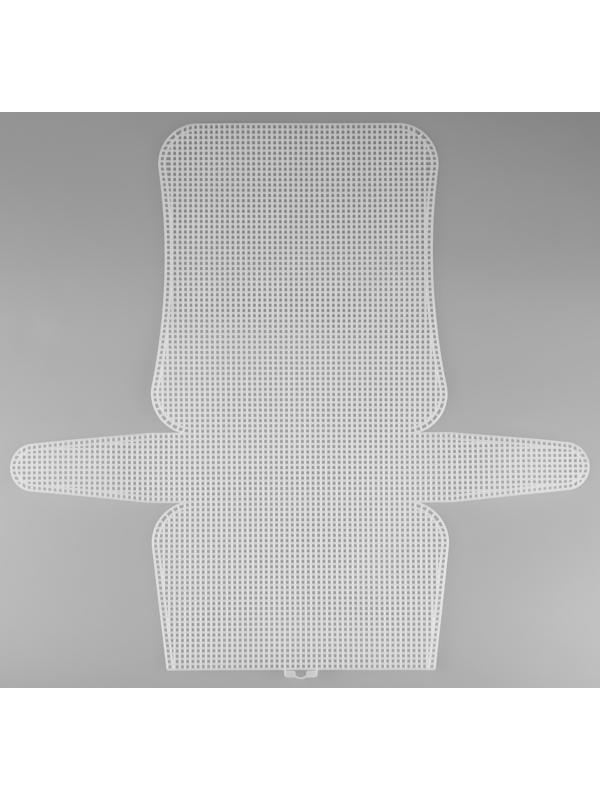 Канва-основа для вышивания сумки, пластиковая, 47 × 45 см, цвет белый