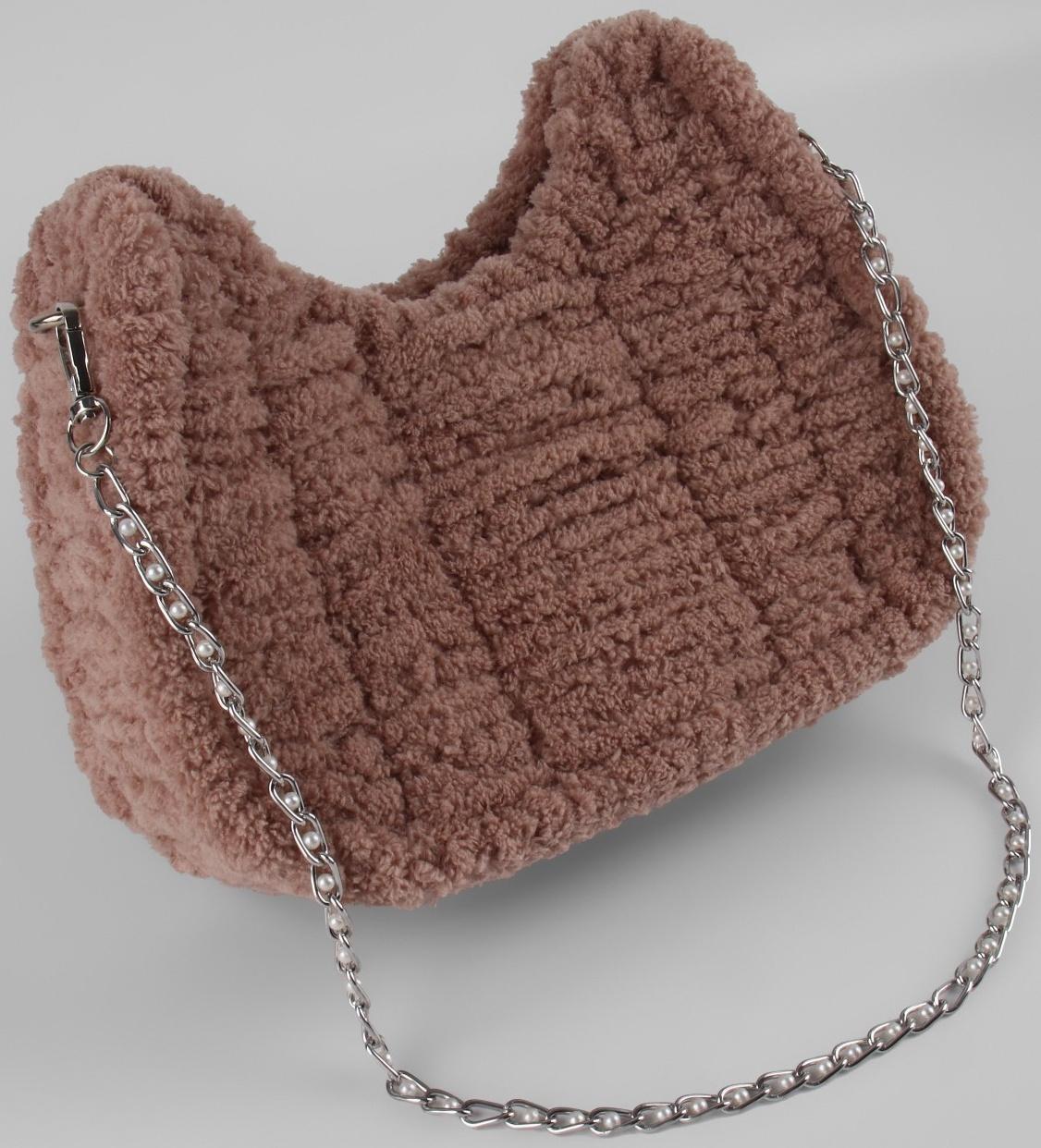 Канва-основа для вышивания сумки, пластиковая, 52 × 29 см, цвет белый