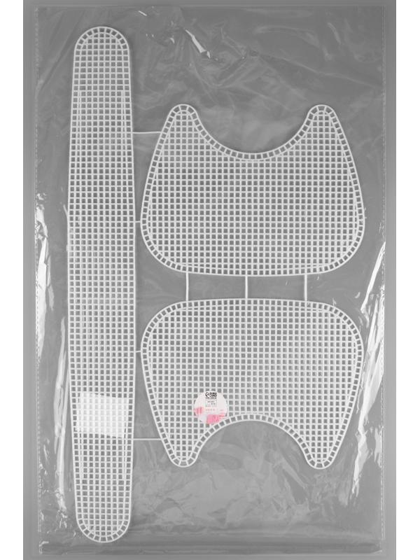 Канва-основа для вышивания сумки, пластиковая, 52 × 29 см, цвет белый