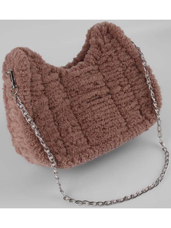 Канва-основа для вышивания сумки, пластиковая, 52 × 29 см, цвет белый