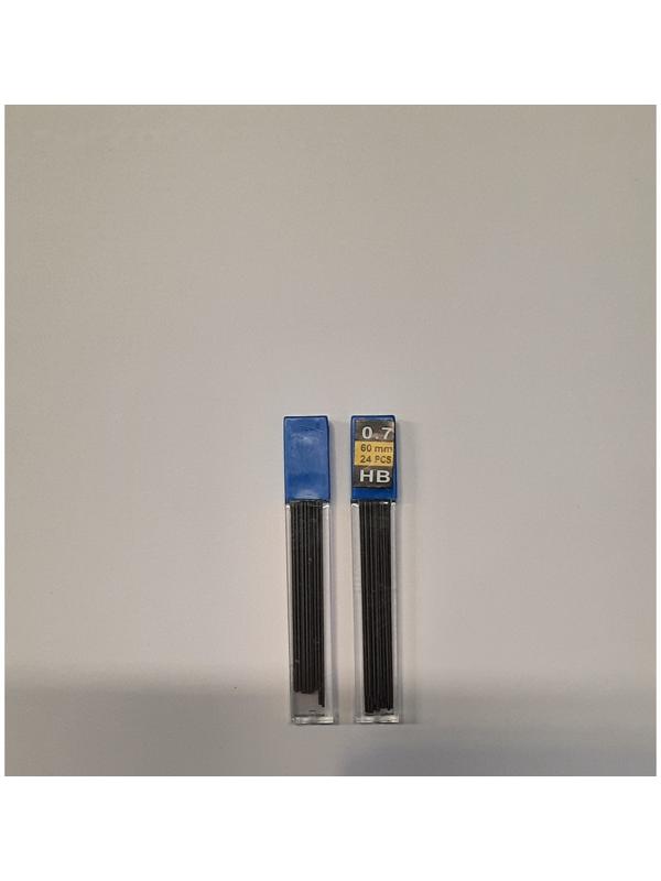 Грифели для механических карандашей НВ, 0.7 мм, 24 штуки