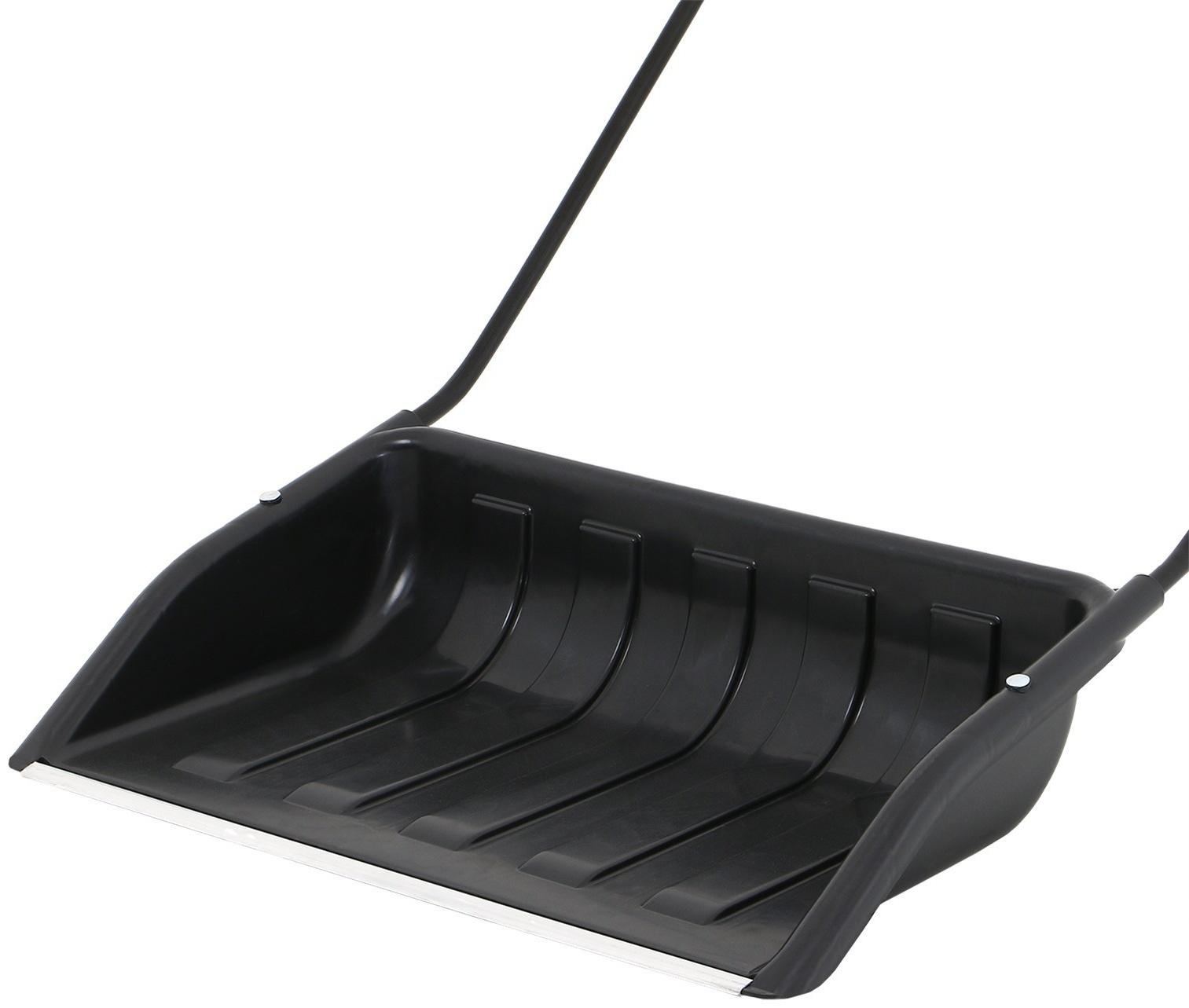 Движок пластиковый, размер ковша 47 × 70 см, металлическая планка, чёрный