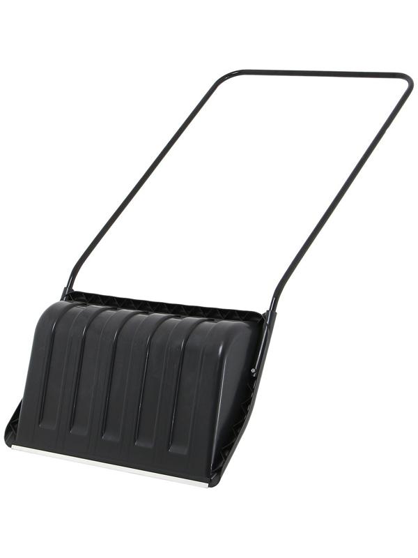 Движок пластиковый, размер ковша 47 × 70 см, металлическая планка, чёрный