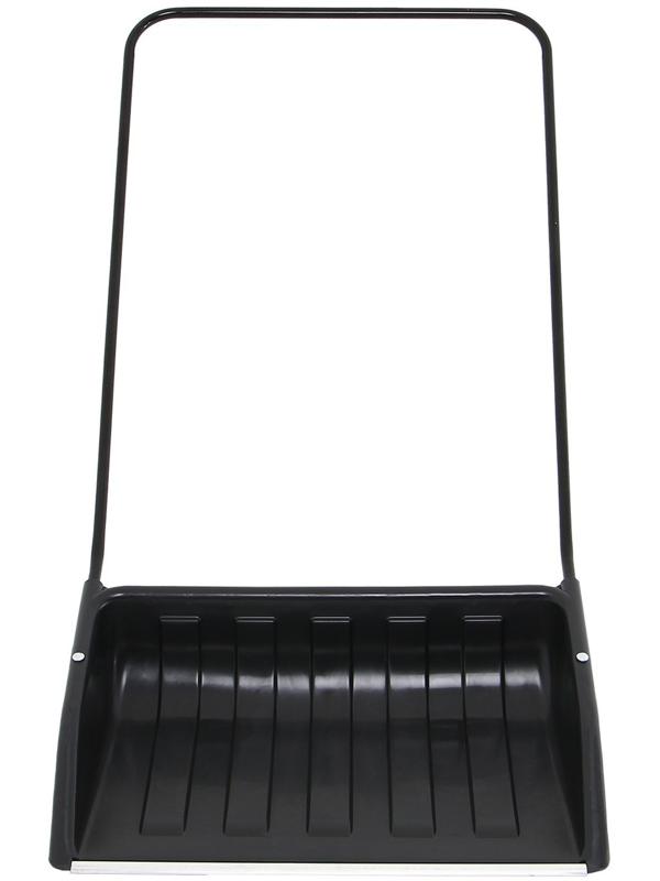 Движок пластиковый, размер ковша 47 × 70 см, металлическая планка, чёрный