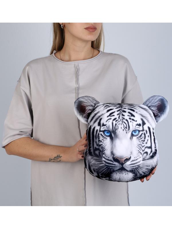 Антистресс подушка «Тигр», серый
