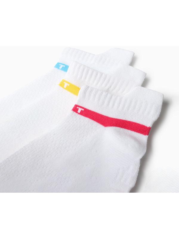 Набор женских носков (3 пары), цвет белый, размер 23-25