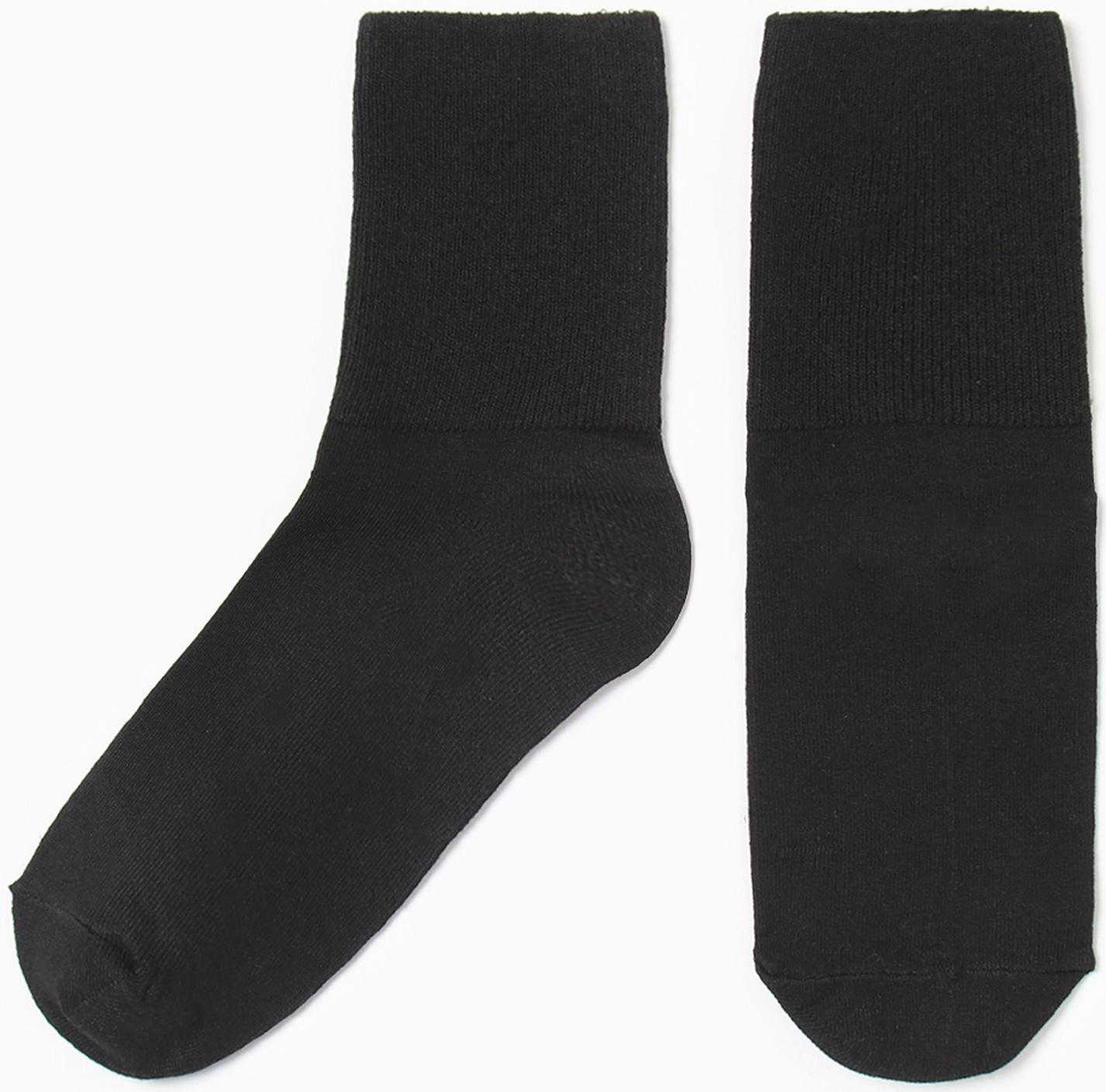 Носки мужские, цвет черный, размер  25-27