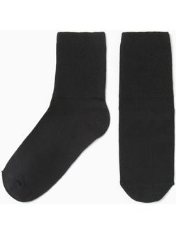 Носки мужские, цвет черный, размер  25-27
