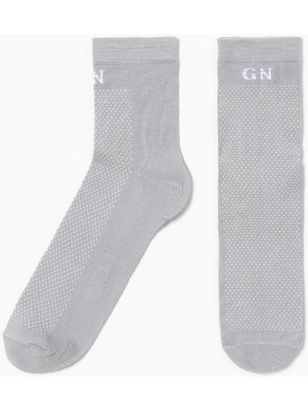 Носки мужские, цвет светло-серый, размер 27-29