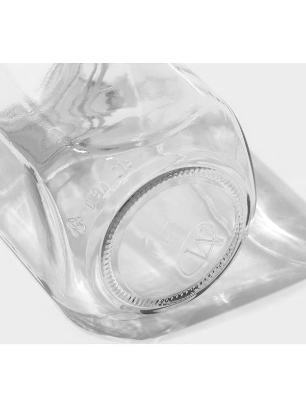 Банка для сыпучих продуктов стеклянная «Прозрачная», 900 мл