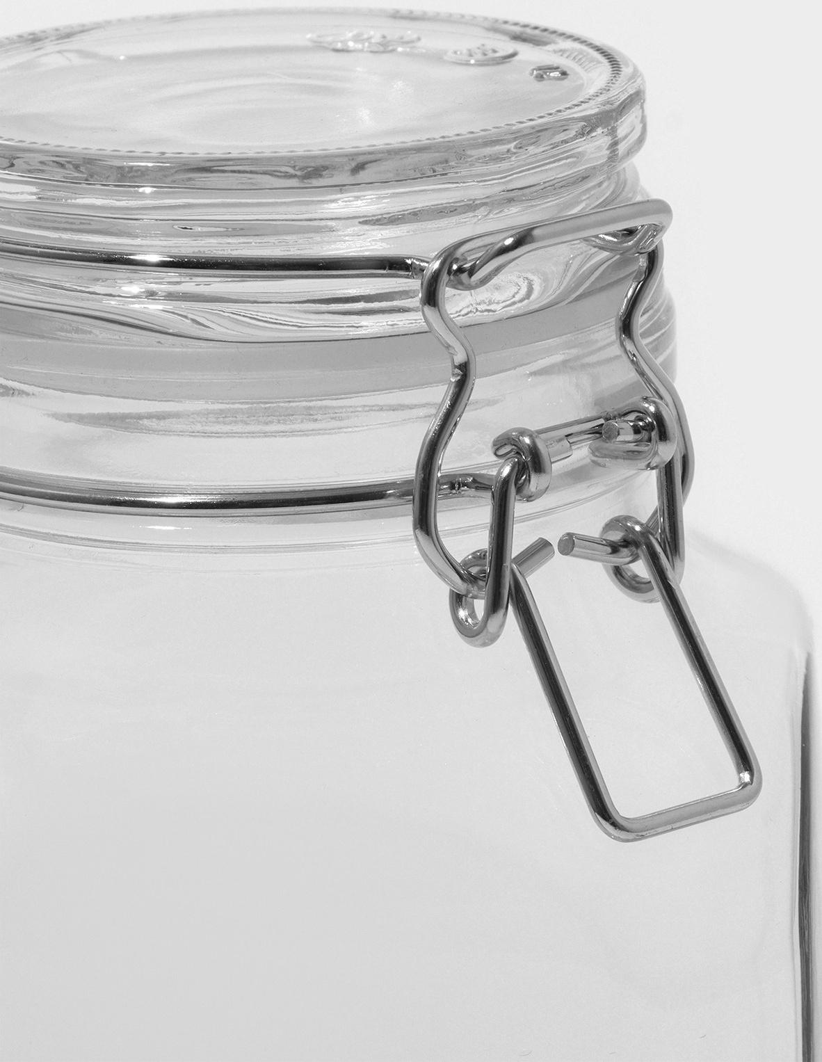 Банка для сыпучих продуктов стеклянная «Прозрачная», 1.5 л