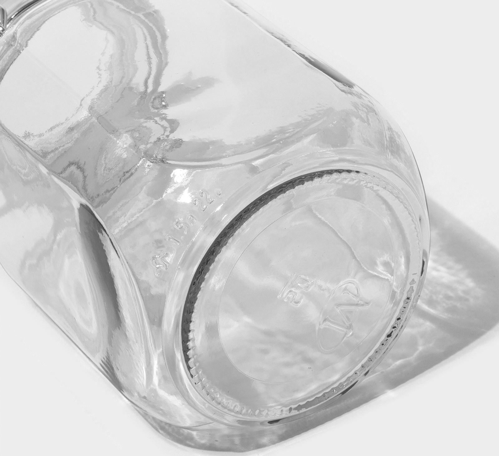 Банка для сыпучих продуктов стеклянная «Прозрачная», 1.5 л