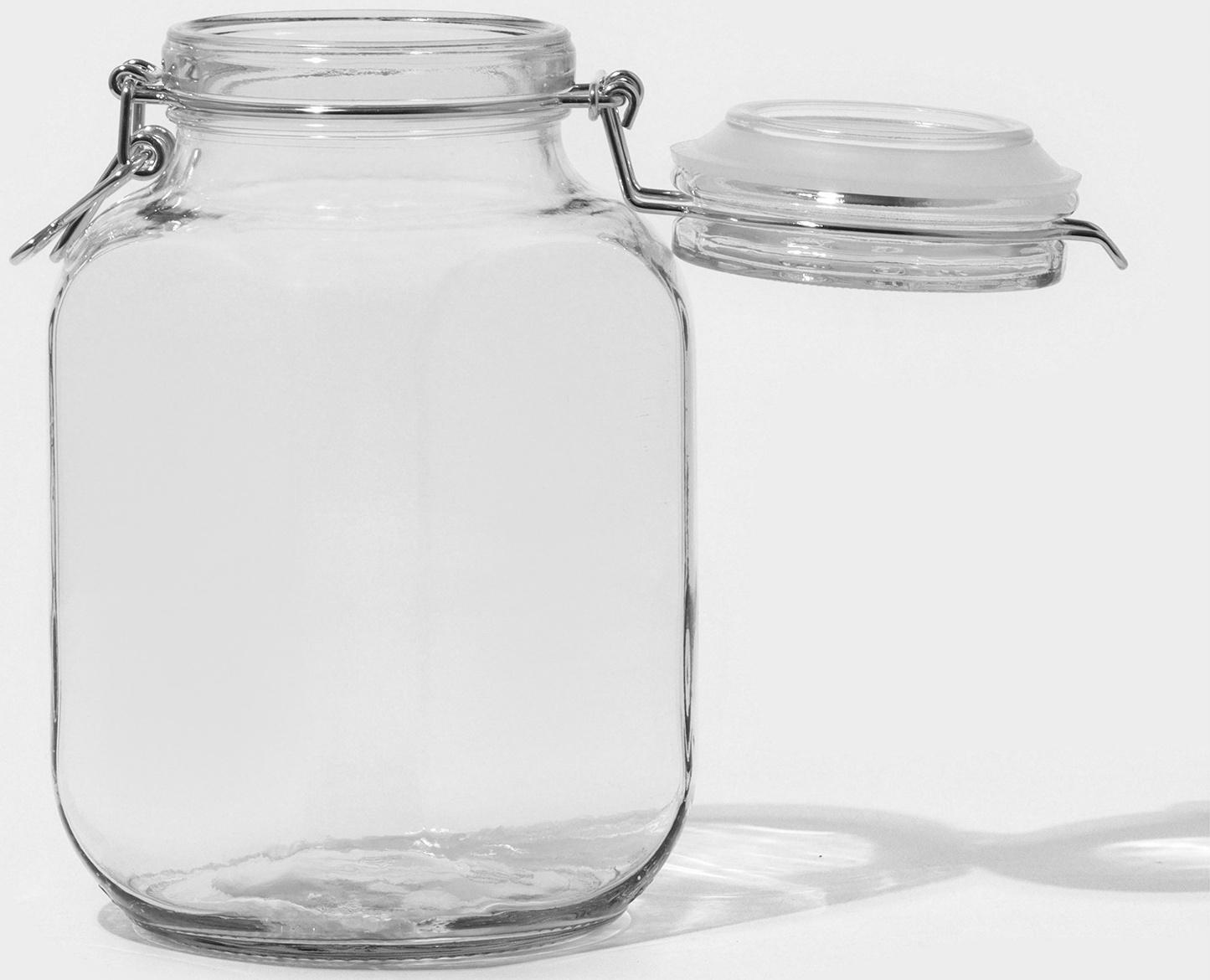 Банка для сыпучих продуктов стеклянная «Прозрачная», 1.5 л