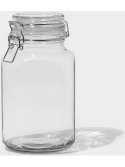 Банка для сыпучих продуктов стеклянная «Прозрачная», 1.5 л