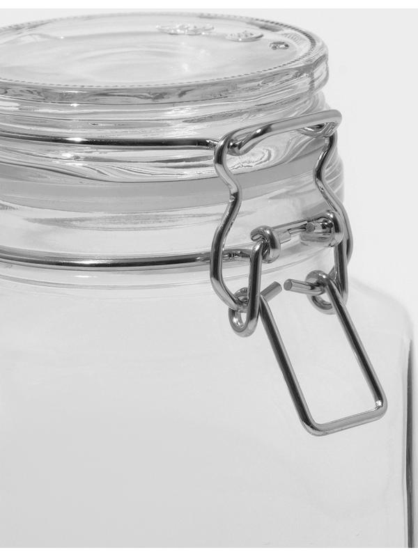 Банка для сыпучих продуктов стеклянная «Прозрачная», 1.5 л