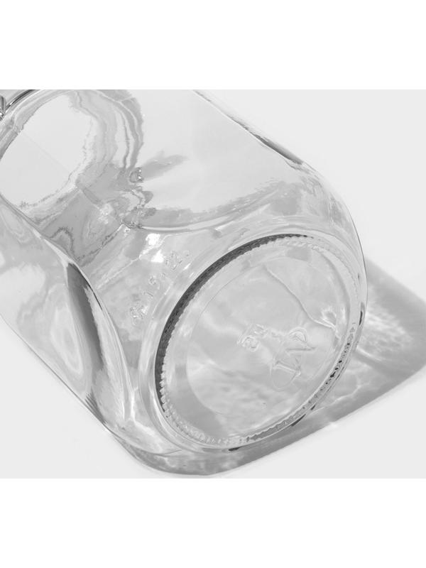 Банка для сыпучих продуктов стеклянная «Прозрачная», 1.5 л