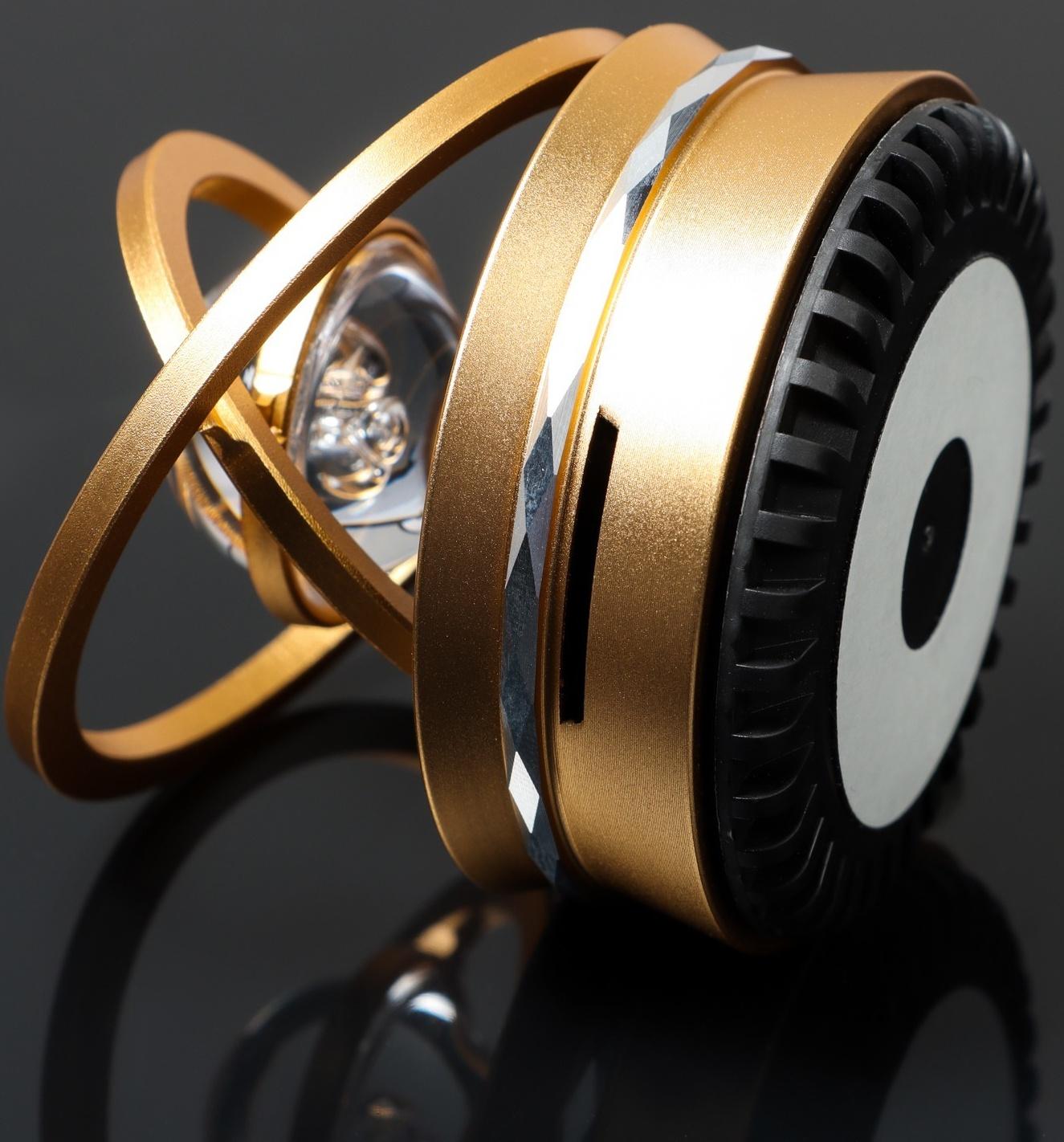 Аксессуар на панель, гравитационные кольца, вращается от солнца, галактика, золото