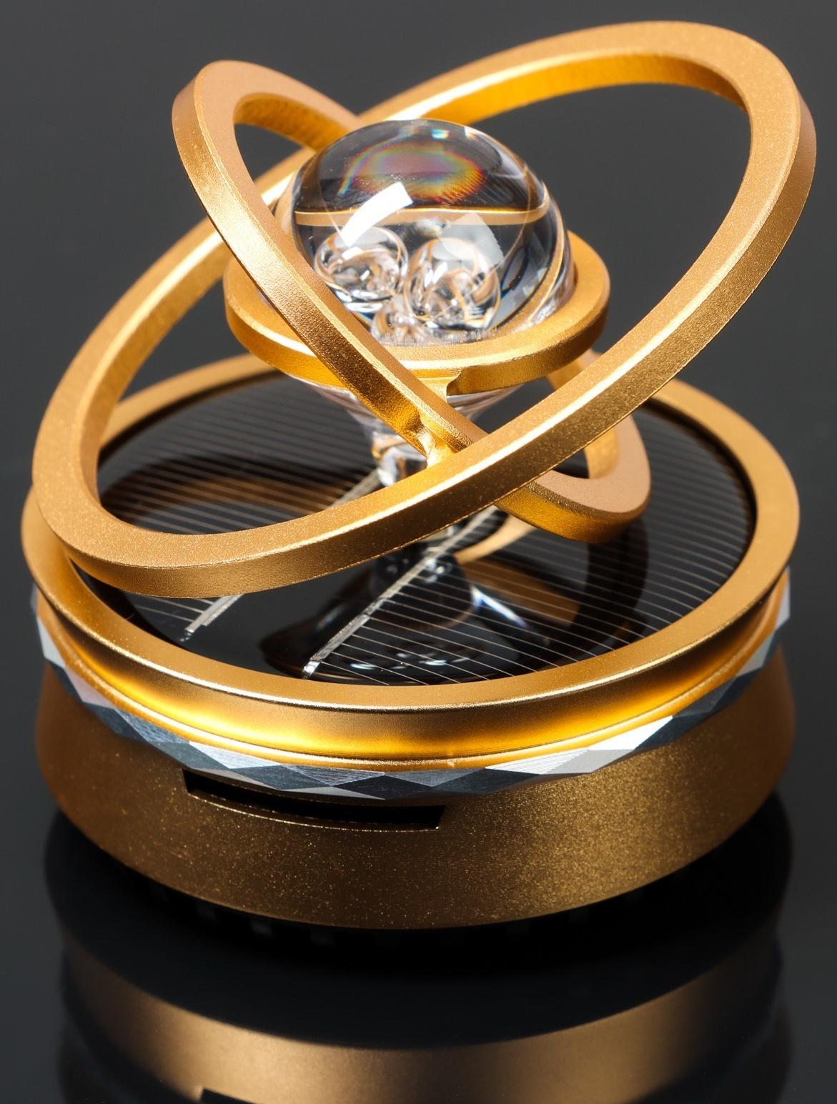 Аксессуар на панель, гравитационные кольца, вращается от солнца, галактика, золото